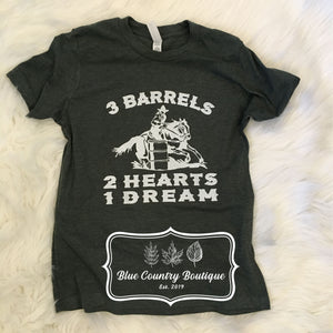 2 barrels 2 hearts 1 dream graphic t shirt