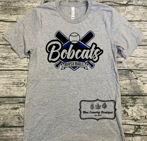 Bobcats Baseball Bat/Ball T-shirt