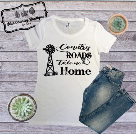 Country Roads Take Me Home-Blue Country Boutique