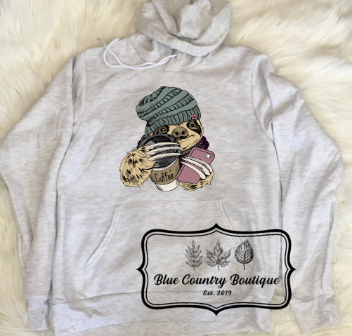 Sloth hoodie top