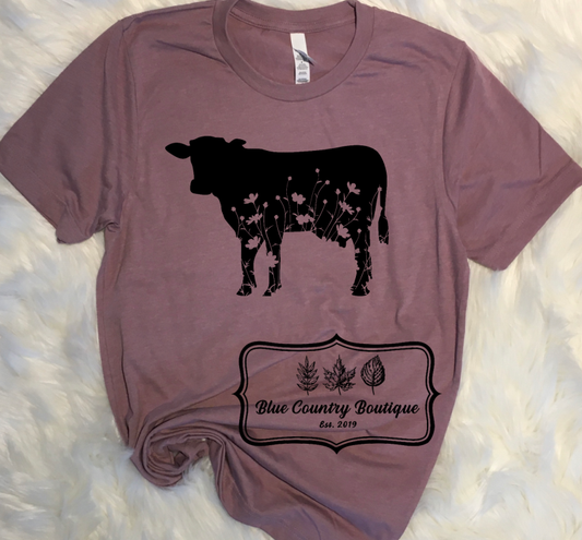 Floral Cow