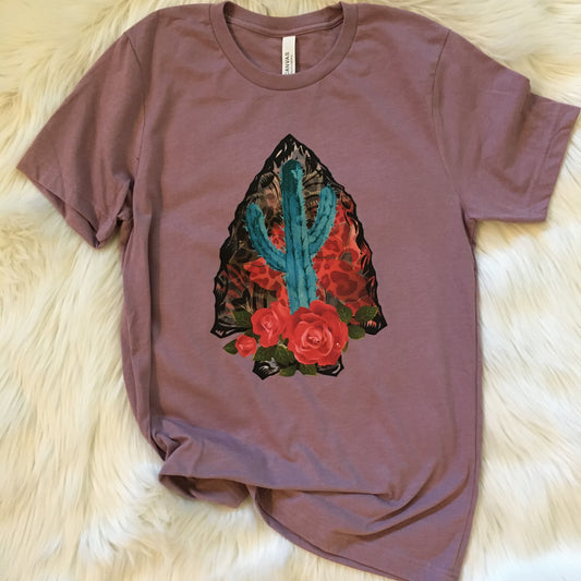 Arrowhead Cactus With Roses