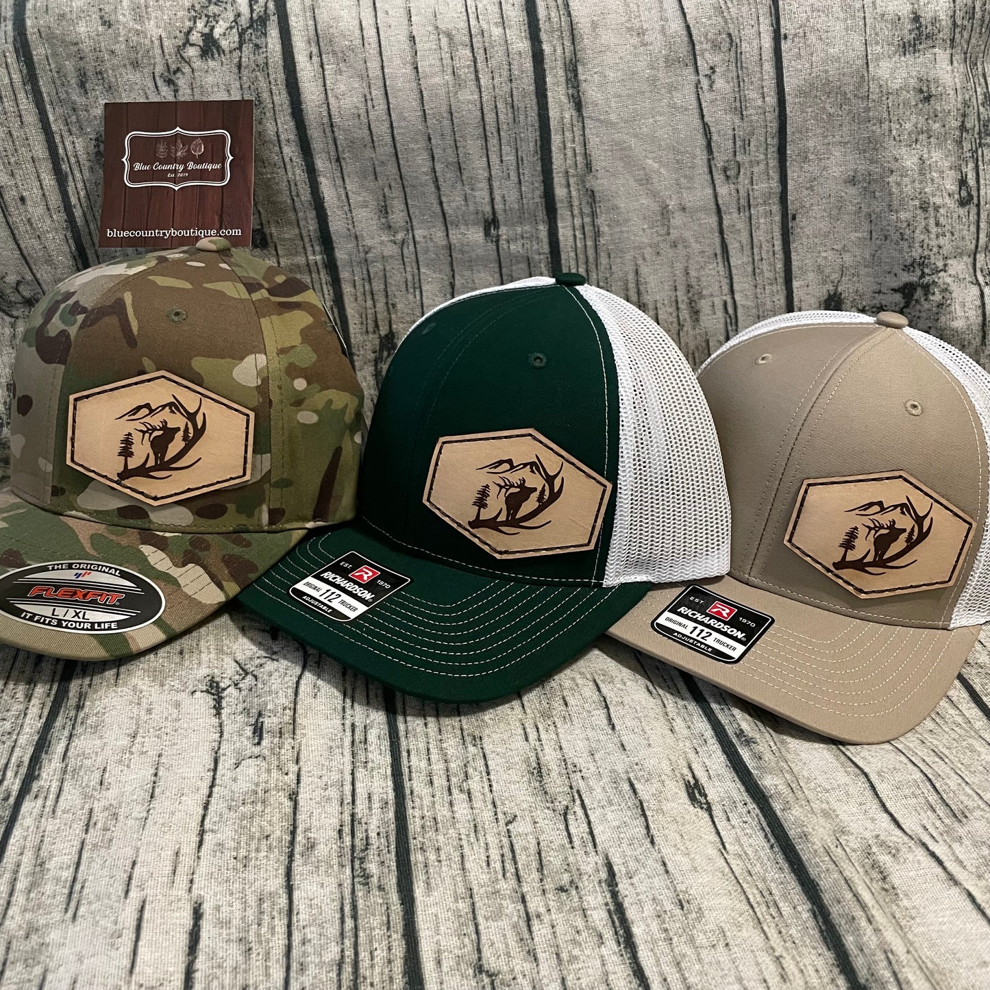 Elk Leather Patch Hat