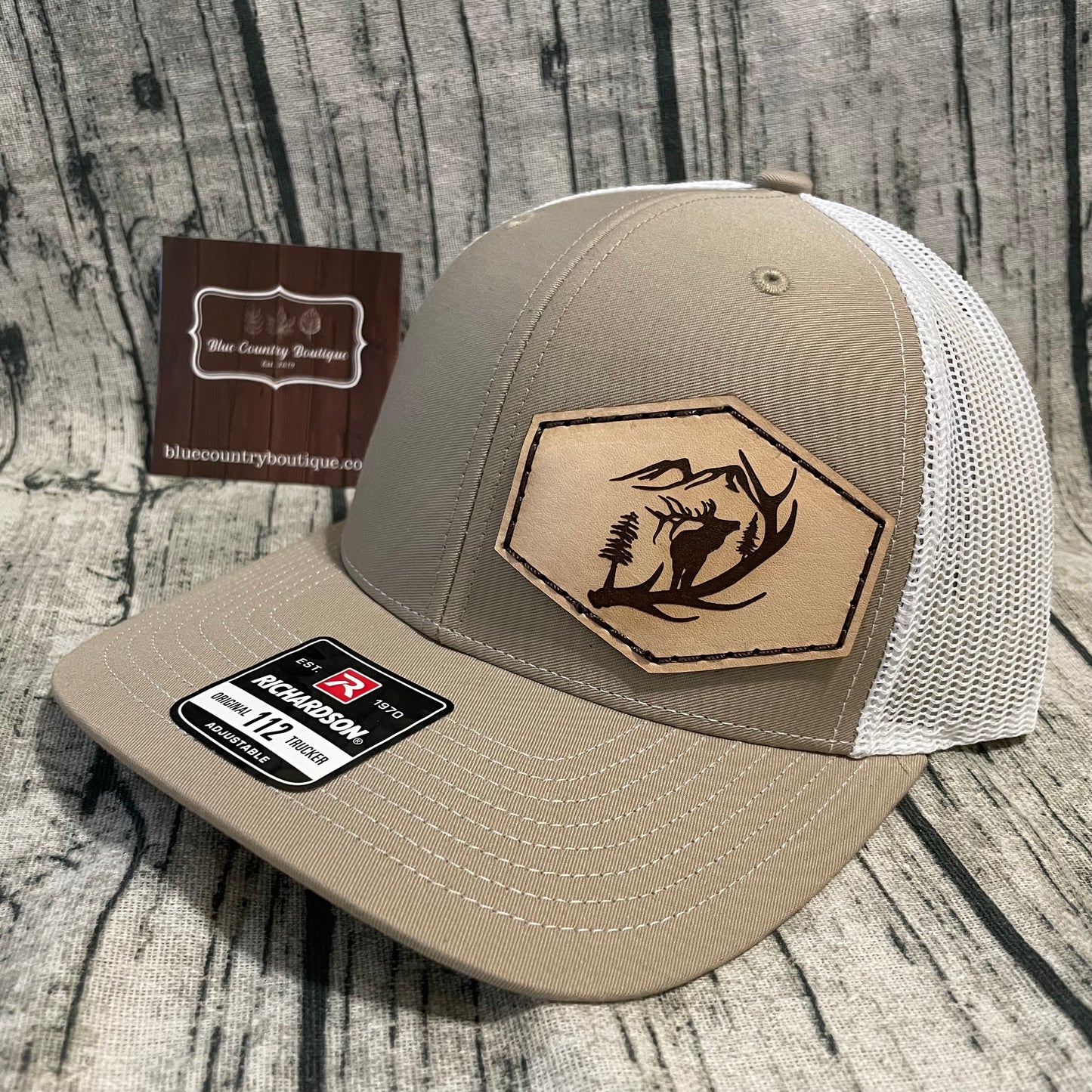 Elk Leather Patch Hat