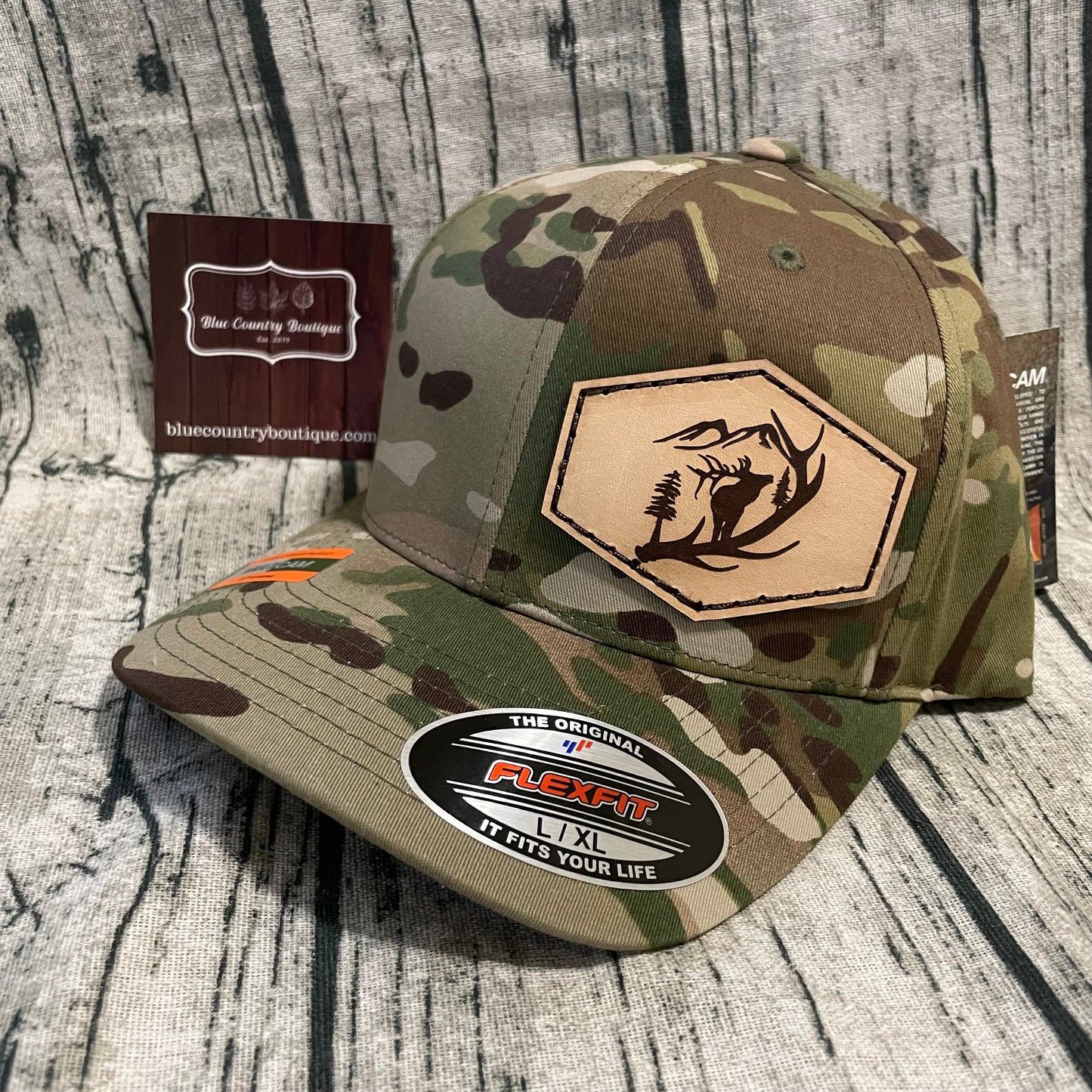 Elk Leather Patch Hat