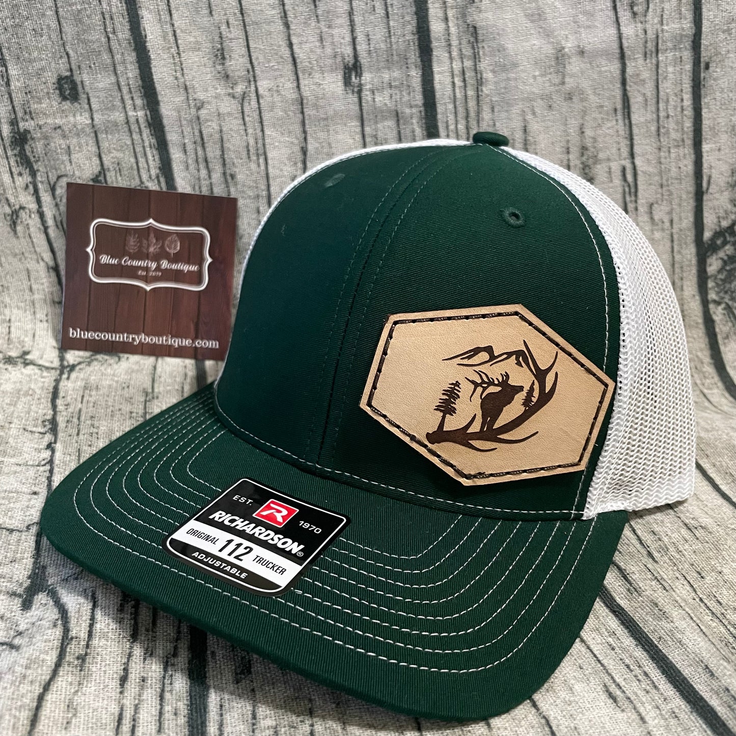 Elk Leather Patch Hat