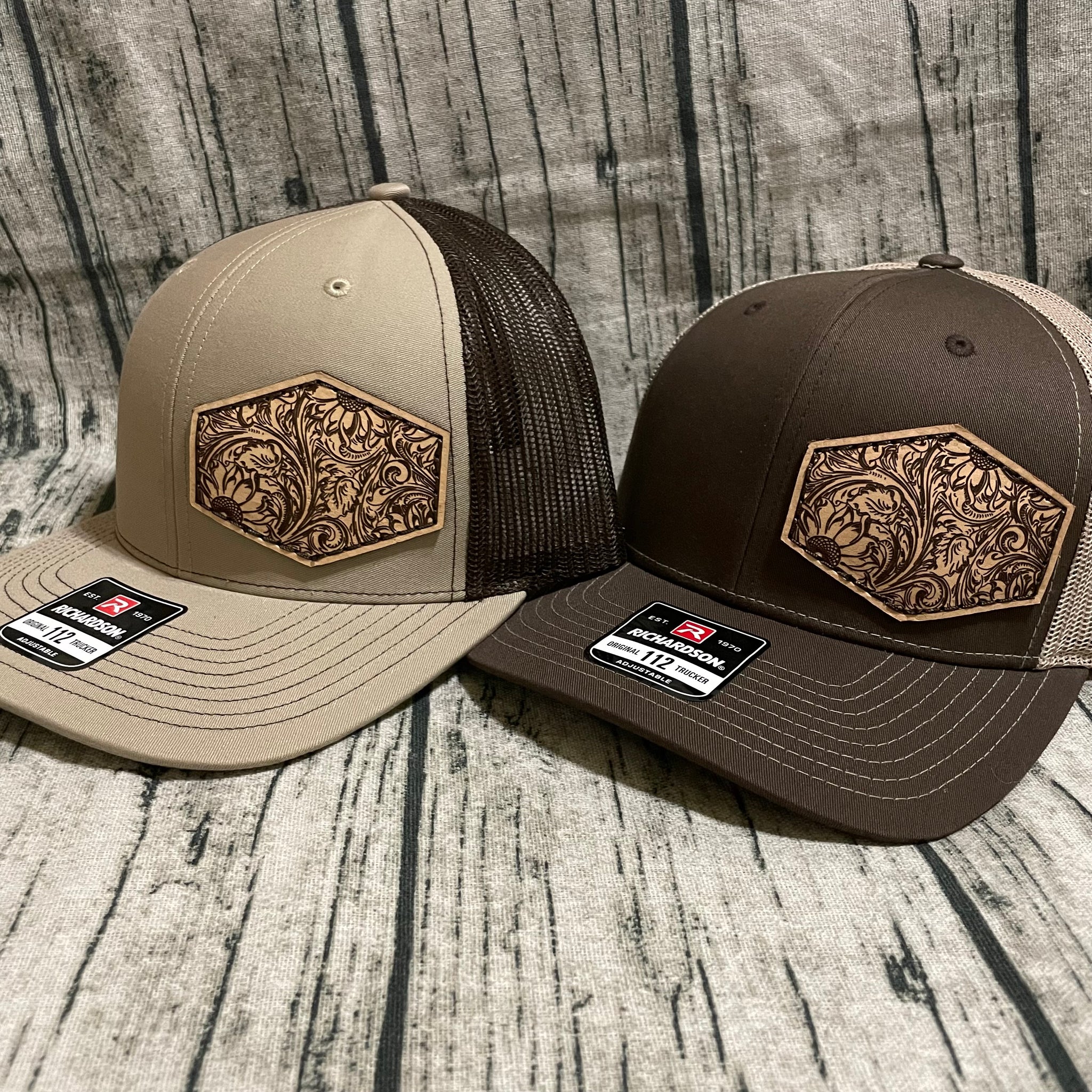 Western Sunflower Leather Patch