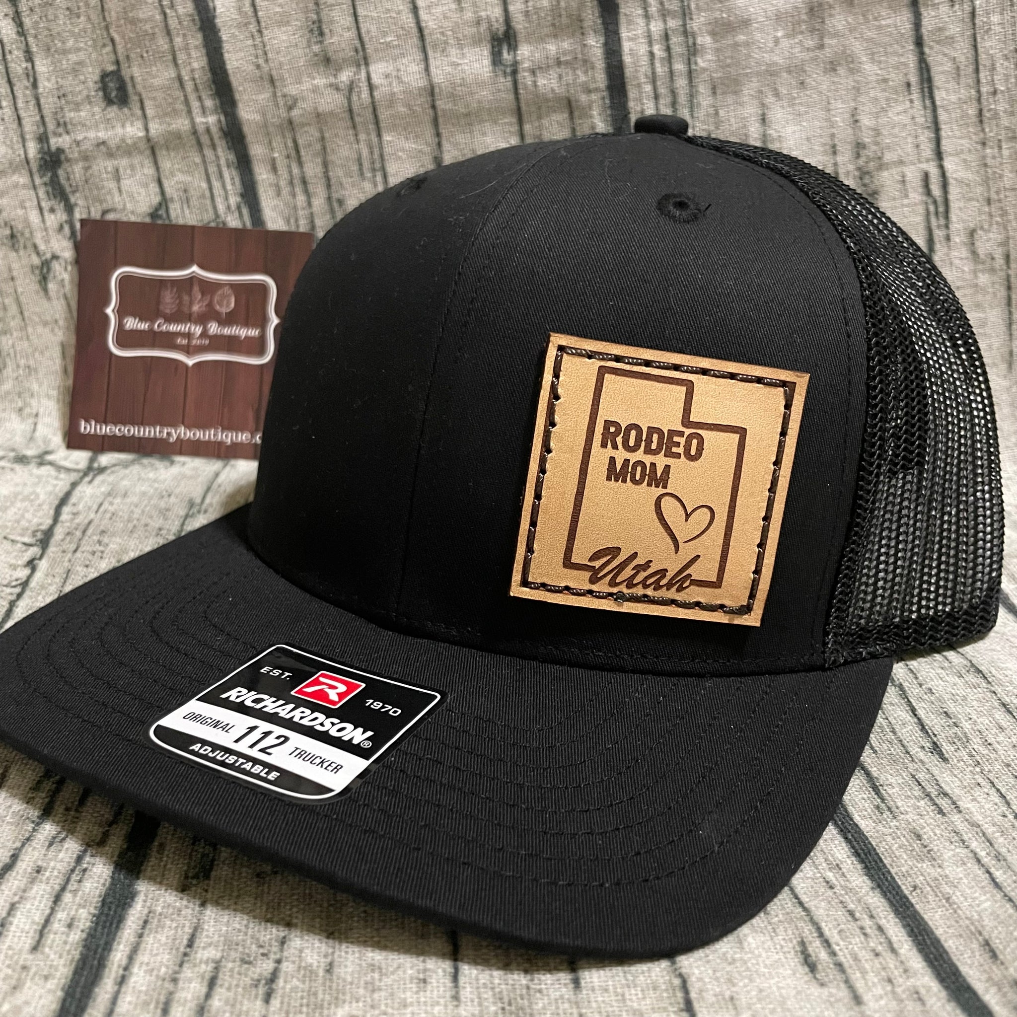 Utah Rodeo Mom Leather Patch