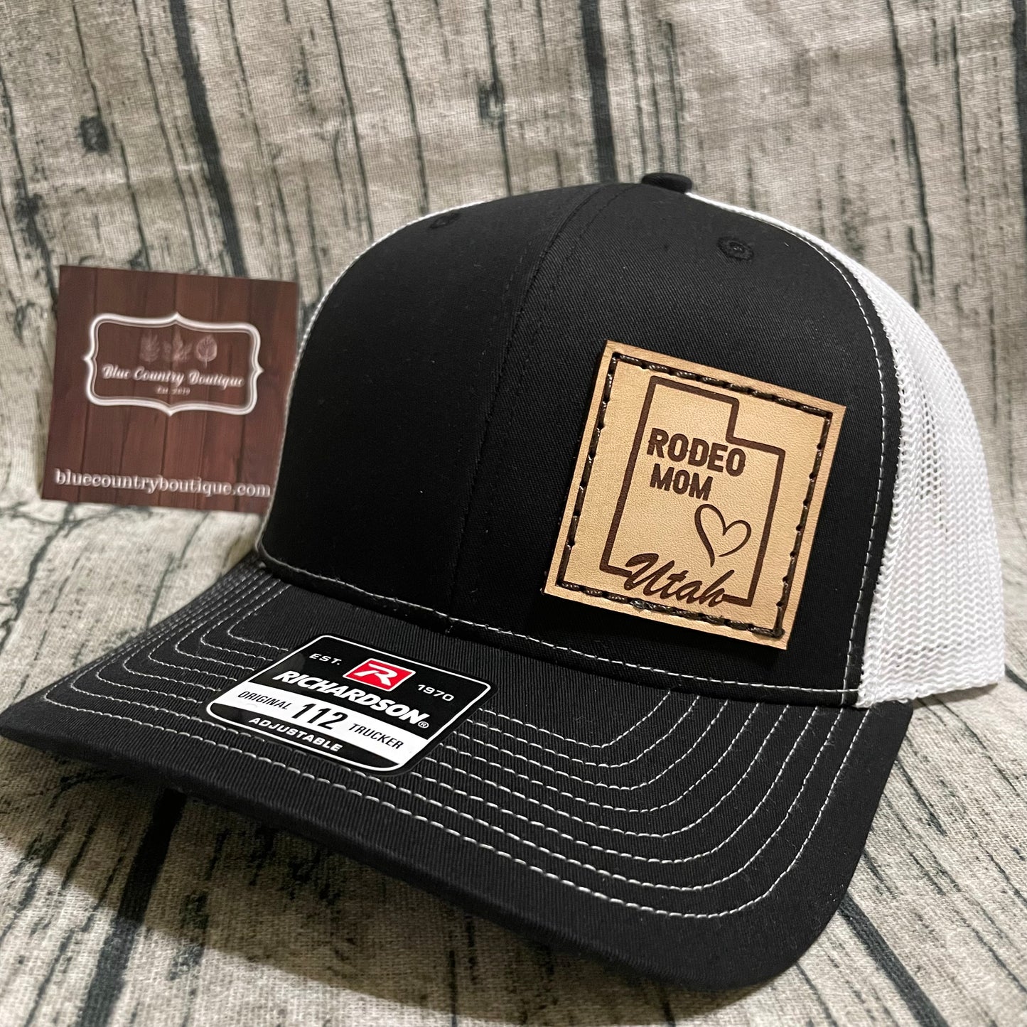 Utah Rodeo Mom Leather Patch
