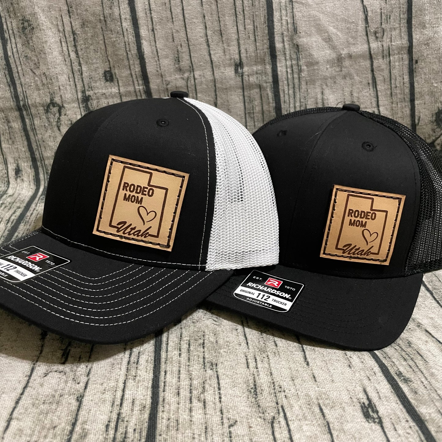 Utah Rodeo Mom Leather Patch