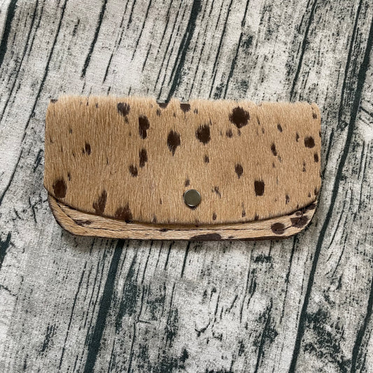 Acid Wash Hair on Hide Wallet