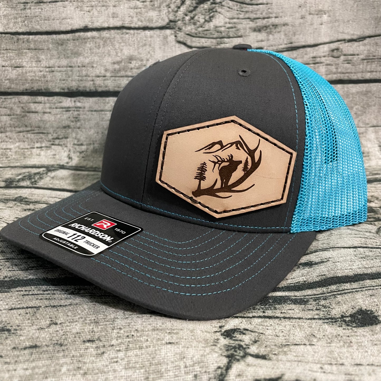 Elk Leather Patch Hat