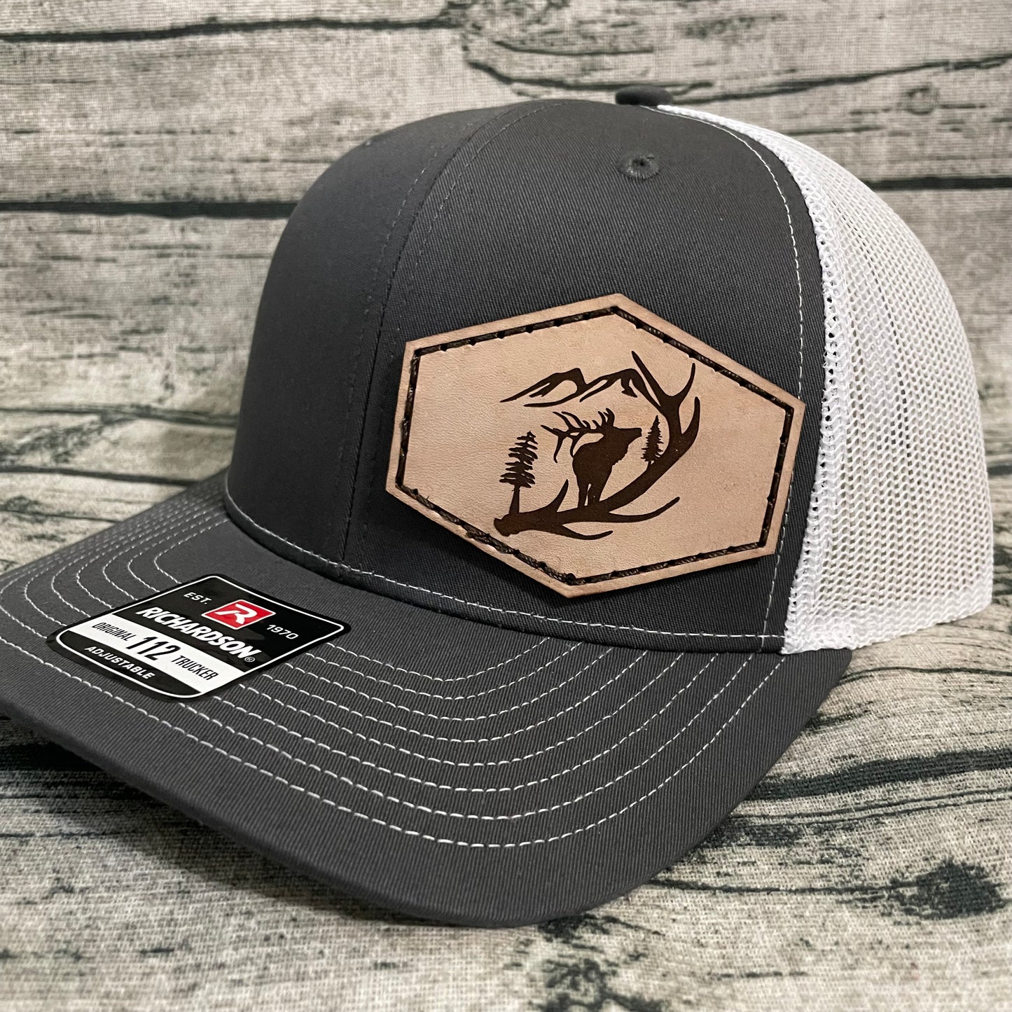 Elk Leather Patch Hat
