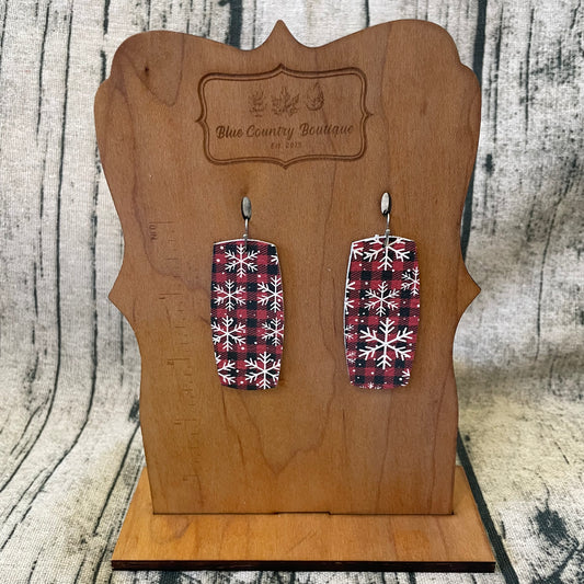 Snowflake Bar Earrings
