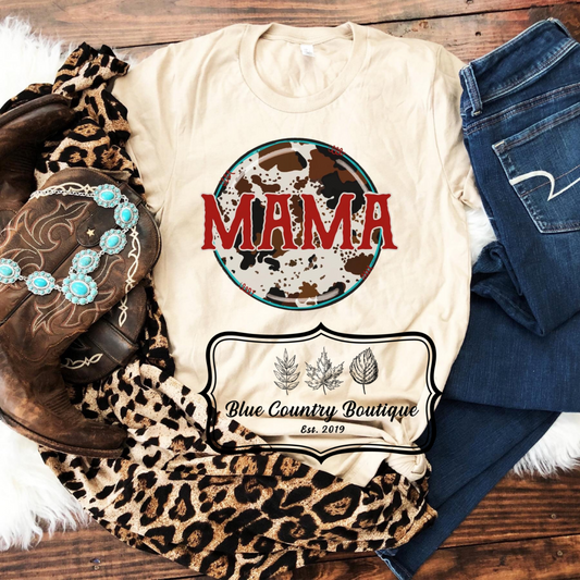 Mama With Cow Print