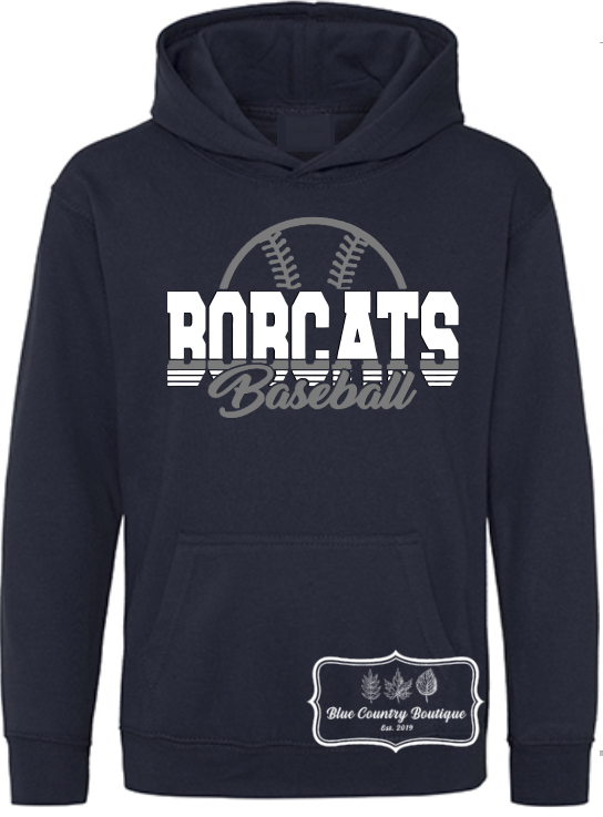 Bobcats Baseball Half Ball Hoodie
