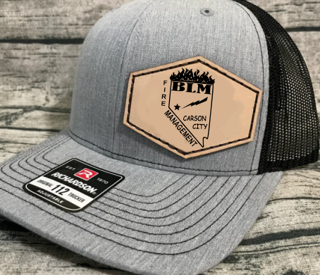 Carson City BLM Leather patch Hat