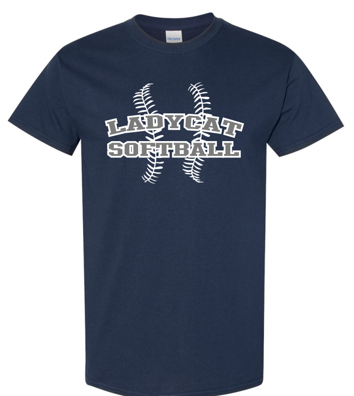 Ladycat Softball With Stithing Shirt