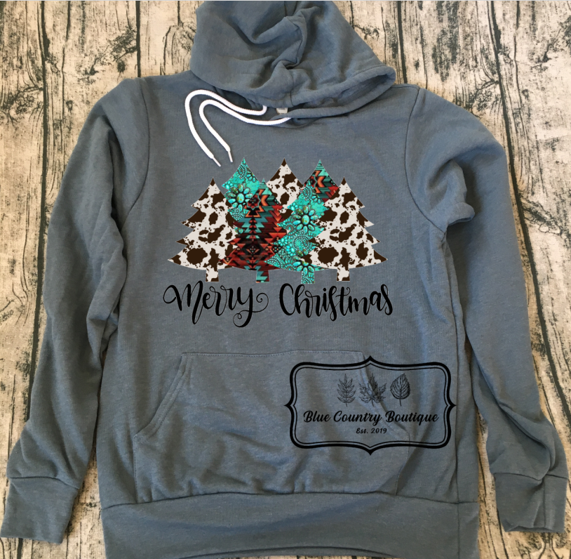 Western Merry Christmas Hoodie