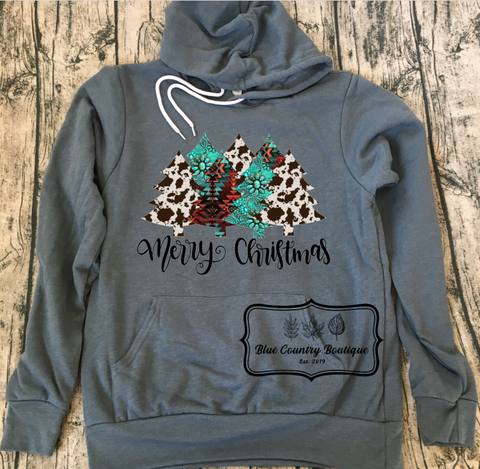 Western Merry Christmas Hoodie